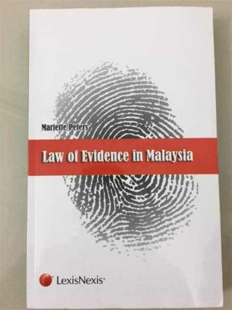 Law Of Evidence Textbook Clp Hobbies Toys Books Magazines