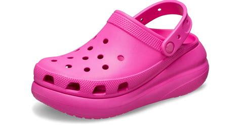 Crocs™ Adult Classic Crush Clogs Platform Shoes In Pink Lyst Uk