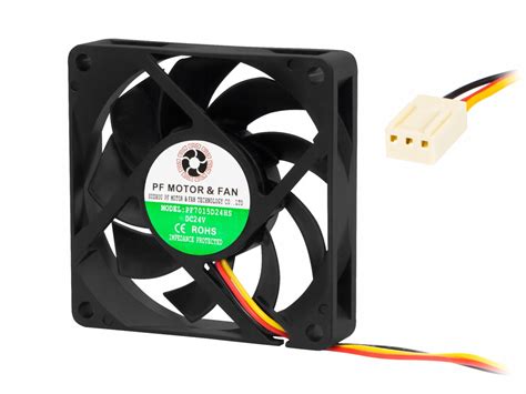 Wentylator chłodzenie 24V 70x70x15 mm ślizgowy - 10805527905 ...