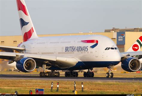 G XLEC British Airways Airbus A380 At London Heathrow Photo ID