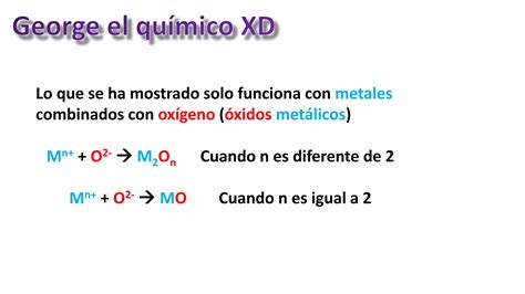 Nomenclatura De Xidos Met Licos Simplificado Ppt