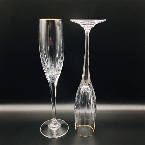 Mikasa Golden Lights Champagne Flutes Pair Of 2 Toasting Flutes Tall