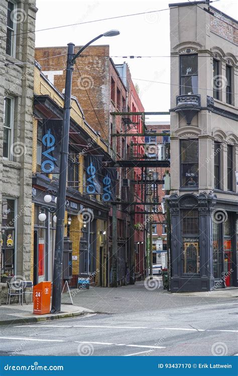 Gastown Street View In Vancouver Vancouver Canada April 12 2017