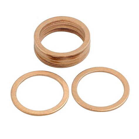 Amazon X AUTOHAUX 10 Pcs 21mm Inner Diameter Flat Copper Washers