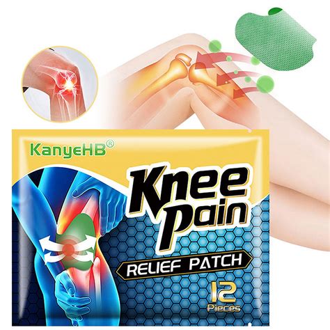 Pcs Knee Pain Patch Wormwood Extract Knee Joint Back Muscle Ache Pain