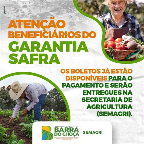 Atenção produtor rural os boletos da Garantia Safra já estão