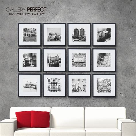 Gallery Perfect Black Piece Square Photo Gallery Wall Picture Frame