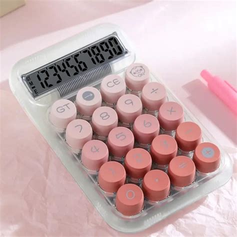 cute kawaii calculator aesthetic functional desk accessory