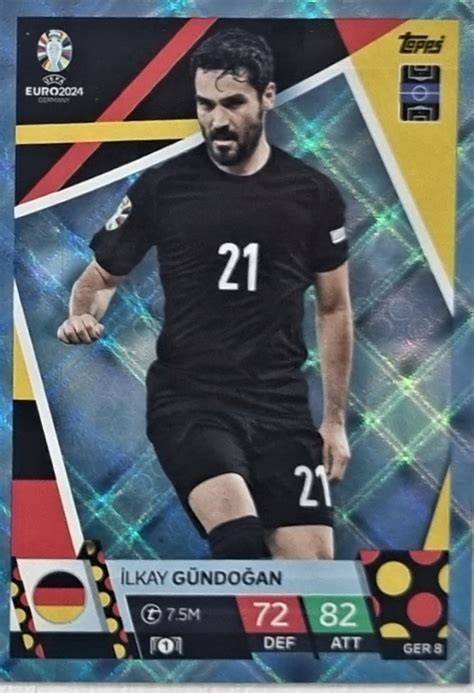 Купить ЕВРО 2024 TOPPS MATCH ATTAX CRYSTAL GER 8 ИЛКАЙ ГУНДОГАН