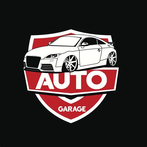 auto garage logo emblem vector design 13286268 Vector Art at Vecteezy