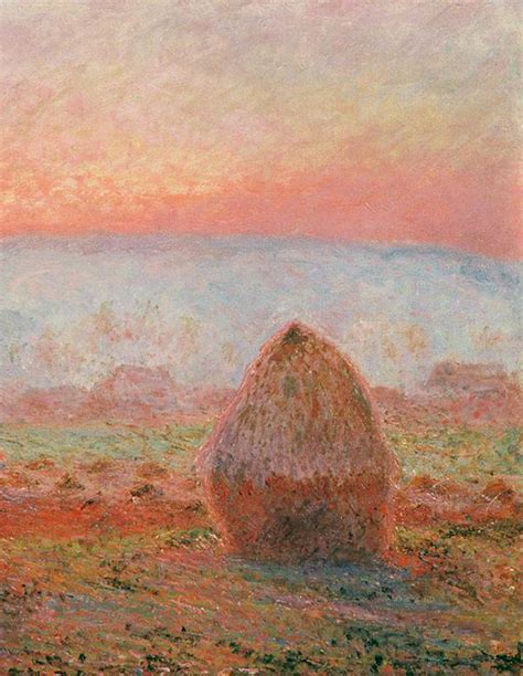 Haystack At Giverny The Evening Sun Undeceased