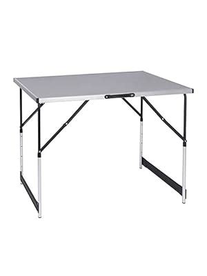 eSituro SCPT0001 Table de Jardin Pliable Hauteur Réglable 73 94cm