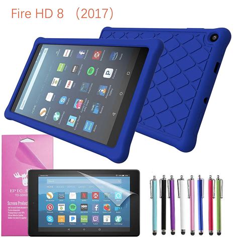 EpicGadget Case For Amazon Fire HD 8 2018 2017 Silicone 8th 7th