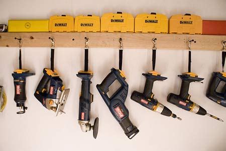 Cordless tool storage rack | DIY Home Improvement Forum