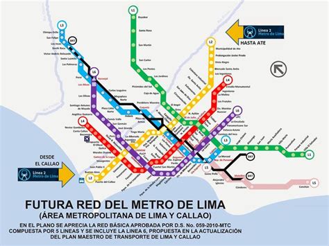 Metro Línea 2 Ubicación de Estaciones 2da Parte Map Urban Map