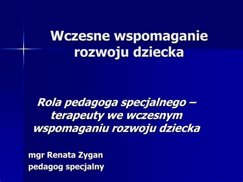 PPT Wczesne Wspomaganie Rozwoju Dziecka PowerPoint Presentation Free