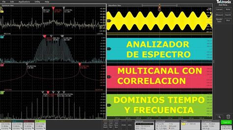 Analizador De Espectro Rf Fft Spectrum View Osciloscopios Digitales