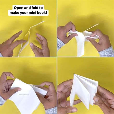 How To Make A Zine Fold Paper Into A Book Smiling Colors