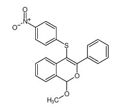 1H 2 Benzopirano 1 Metoxi 4 4 Nitrofenil Tio 3 Fenil CAS