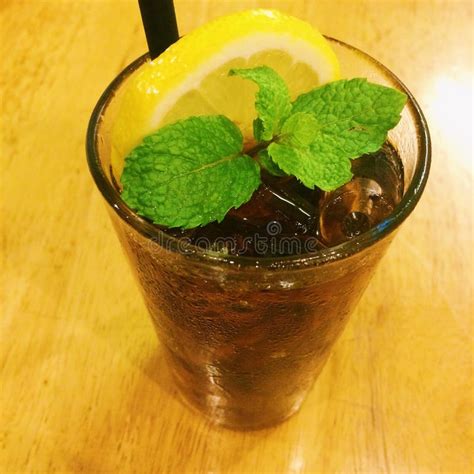 Coca cola with lemon stock image. Image of soft, cola - 57174805