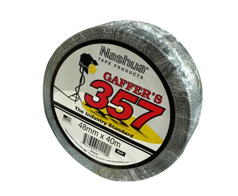 Tape GAFFER Nashua 357 BLACK - w48 x L40mt roll — Euro Signs & Safety