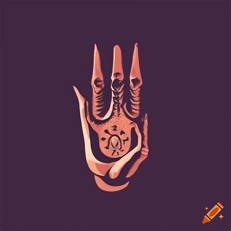 Occult Hand Idol Minimalist Logo On Craiyon