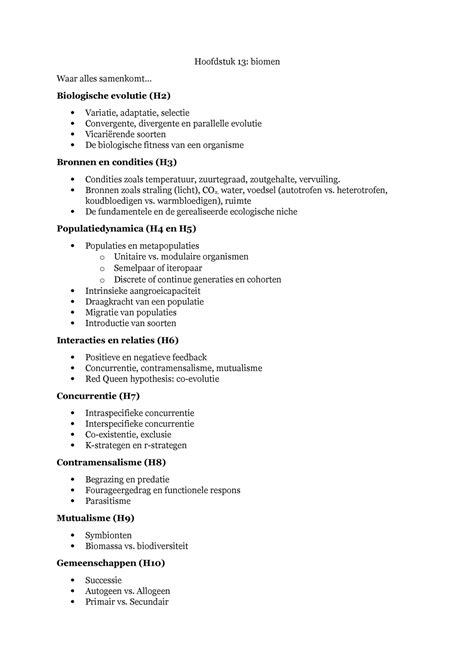 Hoofdstuk Hoofdstuk Biomen Waar Alles Samenkomt Biologische
