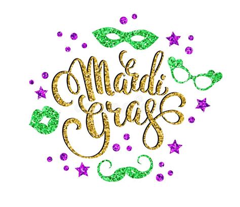 Mardi Gras Vector Illustration Of Funny Dancing Men And Women In