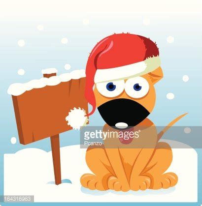 Cute Christmas Dog Stock Clipart | Royalty-Free | FreeImages