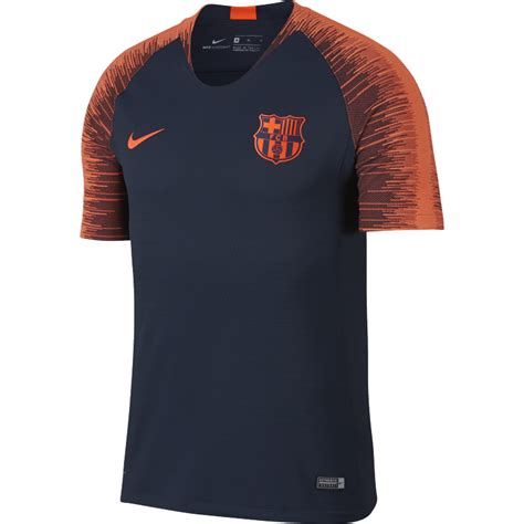 Maillot entraînement FC Barcelone VaporKnit bleu foncé 2017 18 sur Foot fr