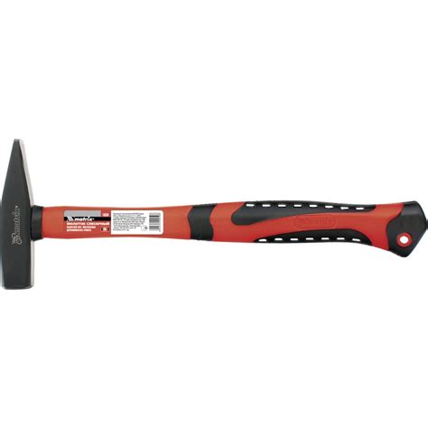 Молоток слесарный, 300 г, фибергласовая обрезиненная рукоятка Matrix в ...