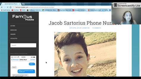 Calling Jacob Sartorius Youtube