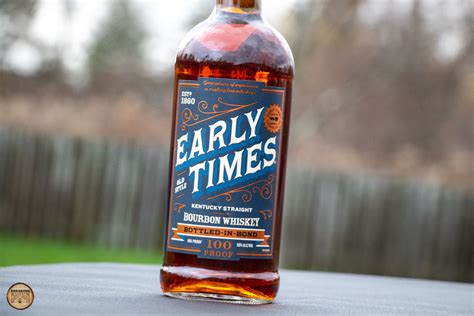 Early Times Bottled in Bond Bourbon Review | Breaking Bourbon