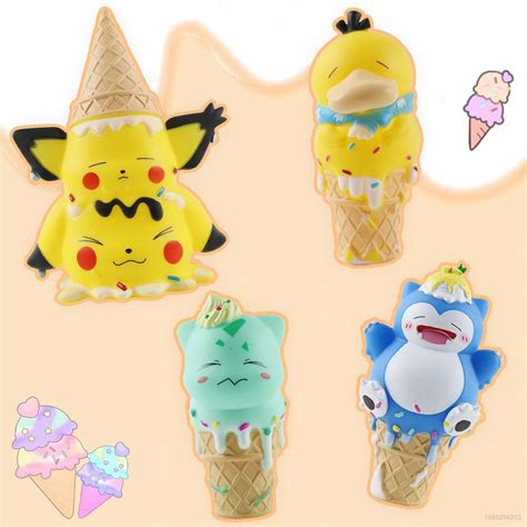 Ns Pokemon Melting Ice Cream Pikachu Bulbasaur Psyduck