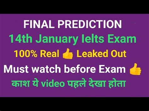 14 January 2023 Real Ielts Exam Prediction Listening Reading