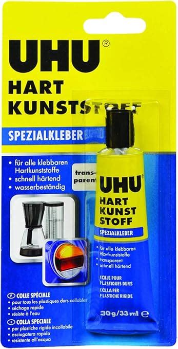 UHU Spezialkleber Hart Kunststoff Geeignet für wasser temperatur