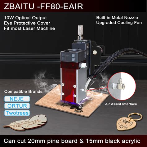 W Laser Cutting Engraving Module Built In Air Assist Interface Metal