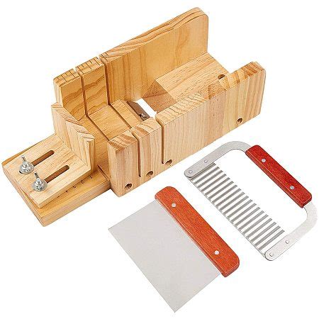 PandaHall Elite Adjustable Wooden Soap Cutter Soaps Beveler Planer