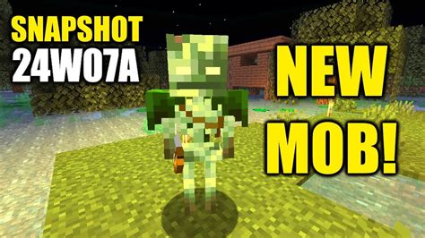 NEW Mob The Bogged Poison Swamp Skeleton Minecraft 1 21 Snapshot