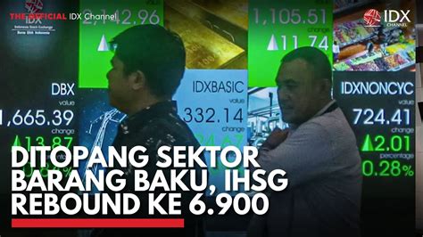 Ditopang Sektor Barang Baku IHSG Rebound Ke 6 900 IDX CHANNEL YouTube