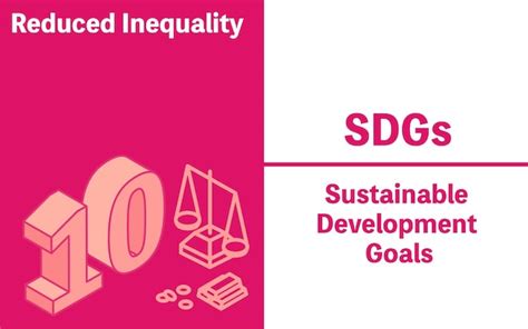 Premium Vector Sdgs Goal 10 Reduced Inequalities