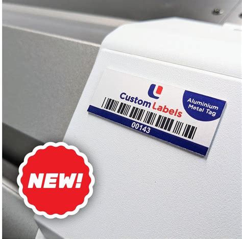 Aluminium Metal Asset Tag | Custom Labels