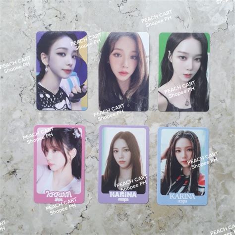 Aespa Come To My Illusion Trading Card Official Photocards Shopee