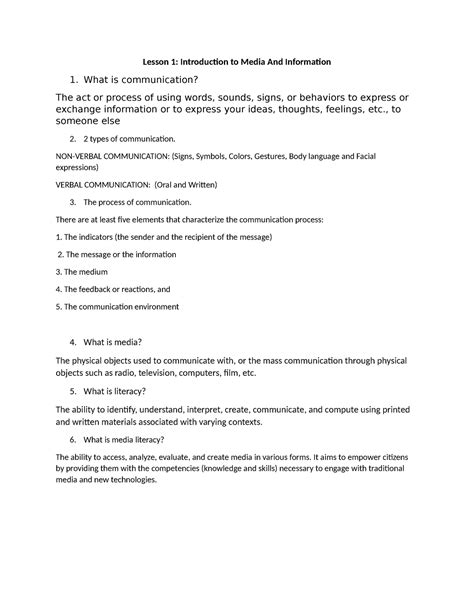 Lesson 1 Summary Micro Perspective In Tourism And Hospitality