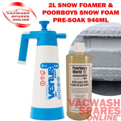 Venus Pro 2litre Snow Foam Pressure Pump Sprayer Poorboys Super Slick Snow Foam Ebay