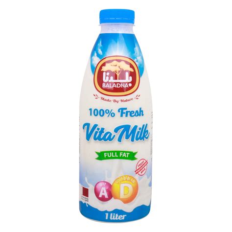 baladna fresh vita full fat milk  litre    price lulu qatar