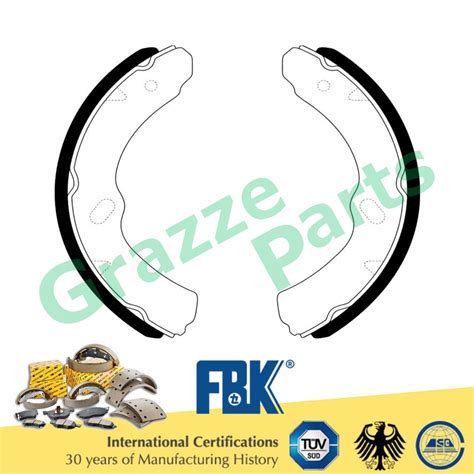 FBK Brake Shoe Front And Rear For FK4459R Isuzu Hicom 4 3 MTB 160 170