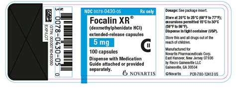 Focalin Xr Package Insert Drugs