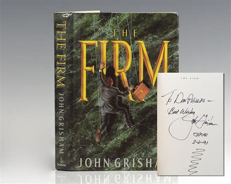 The Firm John Grisham First Edition Signed