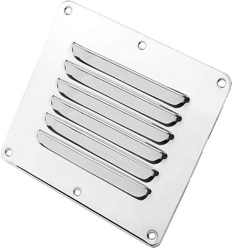 Tomyeus Air Vent Louver Grille Marine Boat Square Air Vent Louver Grille Cover